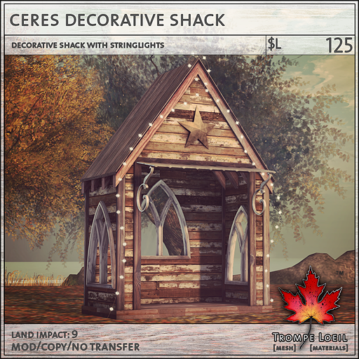 ceres decorative shack L125