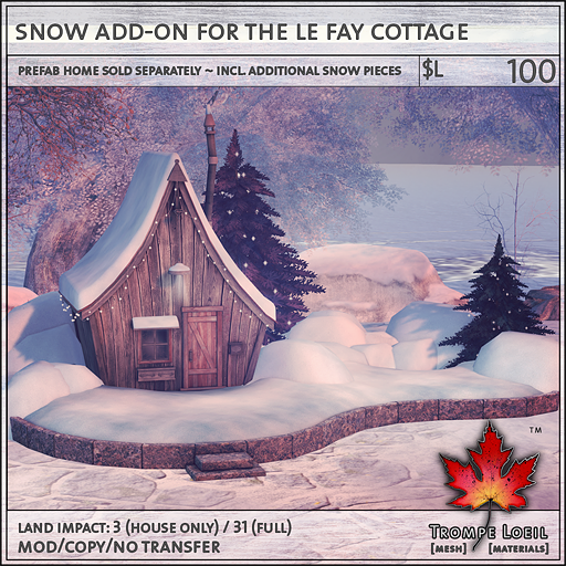 snow add-on for the le fay cottage L100