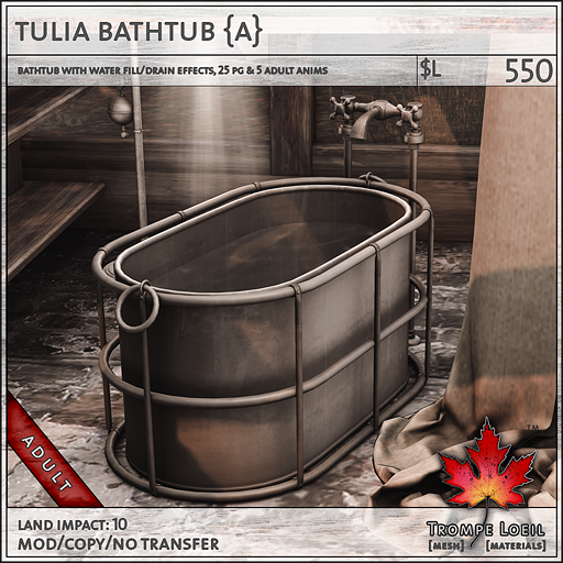 tulia bathtub Adult L550