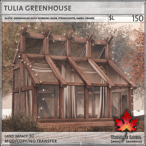 tulia greenhouse L150