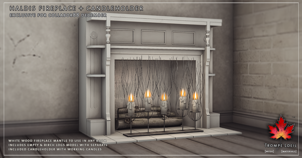 Trompe Loeil - Haldis Fireplace and Candleholder Promo