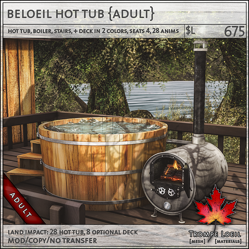 beloeil hot tub Adult sales L675