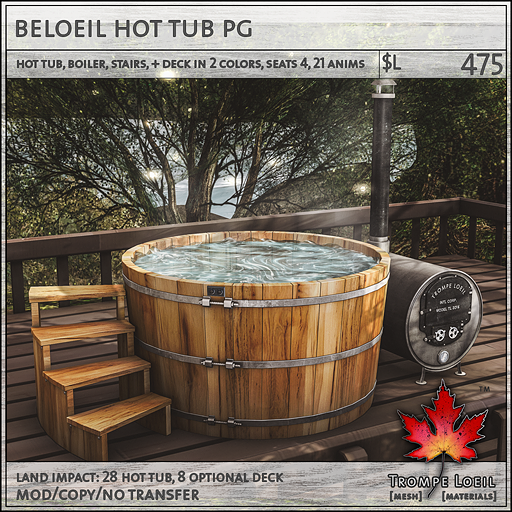 beloeil hot tub PG sales L475