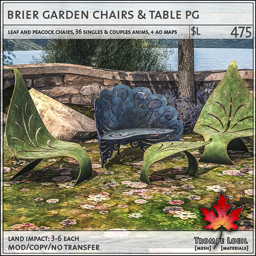 brier garden chairs PG L475