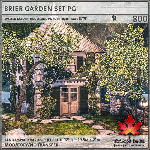 brier garden set PG L800