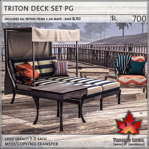 triton deck set PG L700