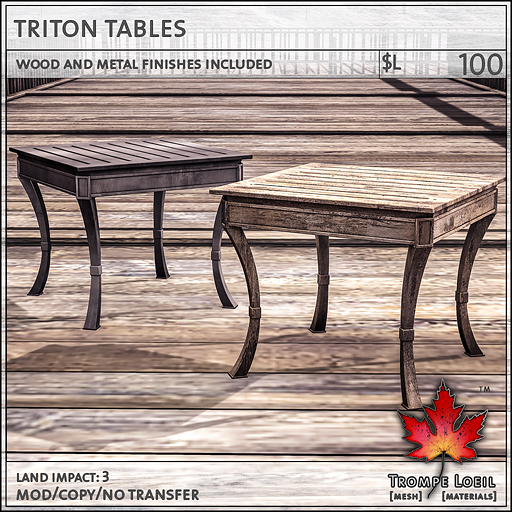 triton tables L100