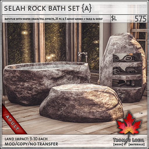 selah rock bath set Adult L575