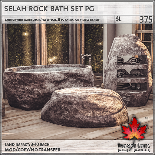 selah rock bath set PG L375