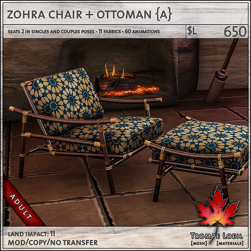 zohra chair Adult L650