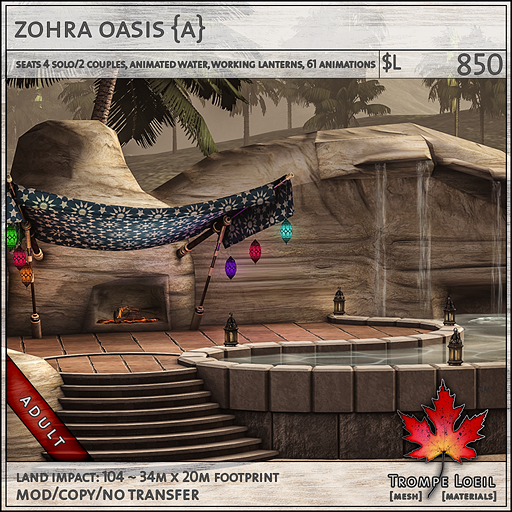 zohra oasis Adult L850