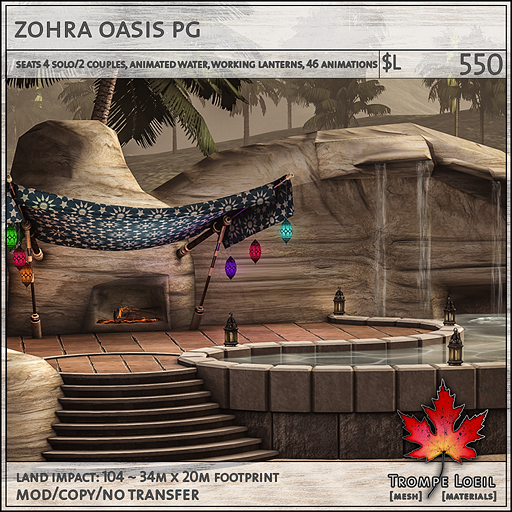 zohra oasis PG L550