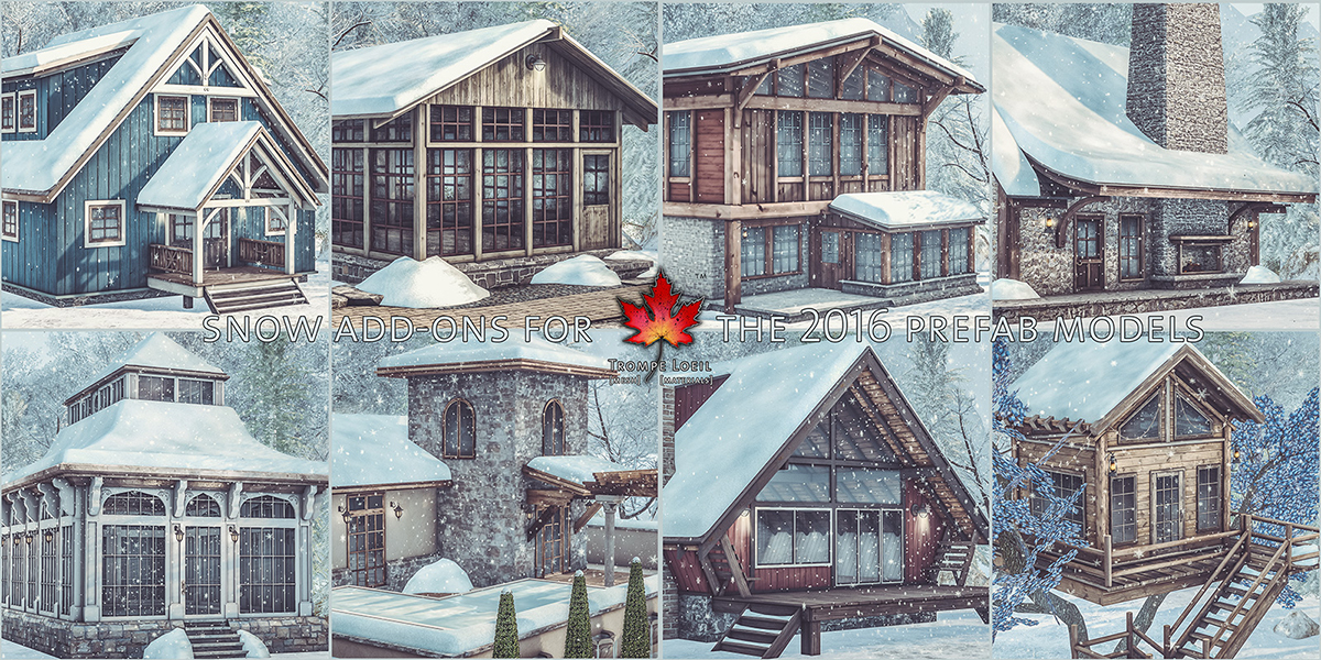 Snow Add-Ons for the 2016 Prefab Models + New Superfan Group for exclusive discounts