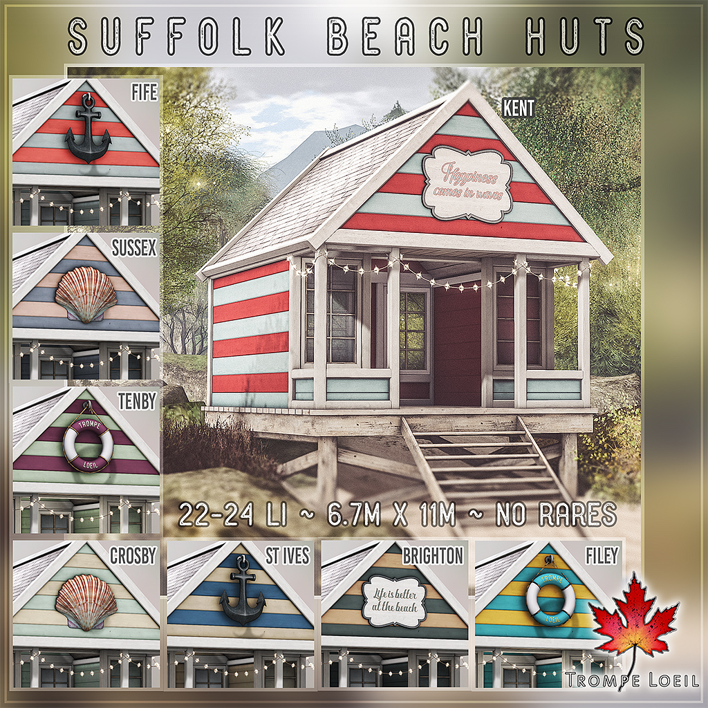 Suffolk Beach Huts for The Arcade September