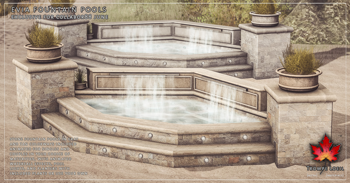 Evia Fountain Pools for Collabor88 June