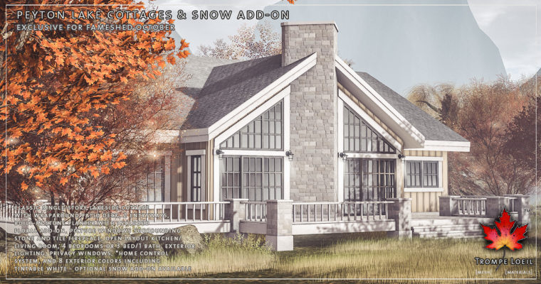 Peyton Lake Cottages & Snow Add-On for FaMESHed October
