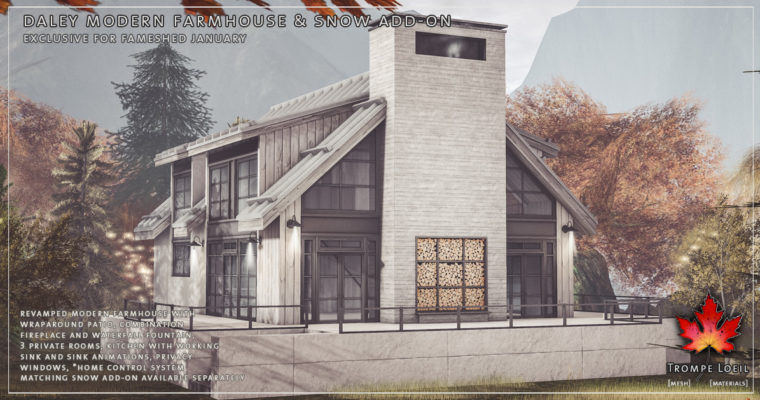 Daley Modern Farmhouse & Snow Add-On for FaMESHed January