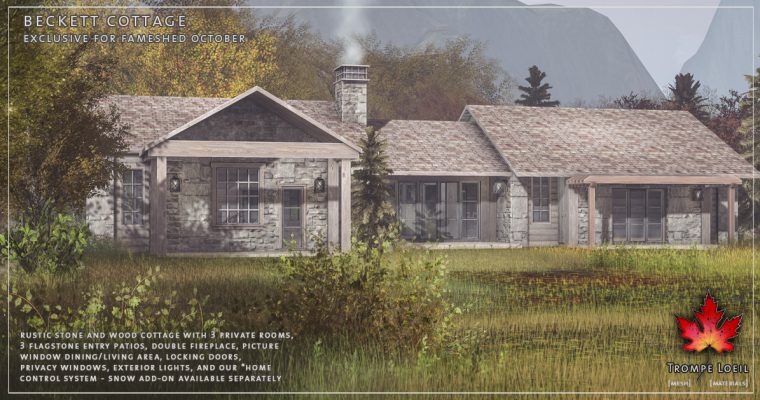 Beckett Cottage & Snow Add-On for FaMESHed October