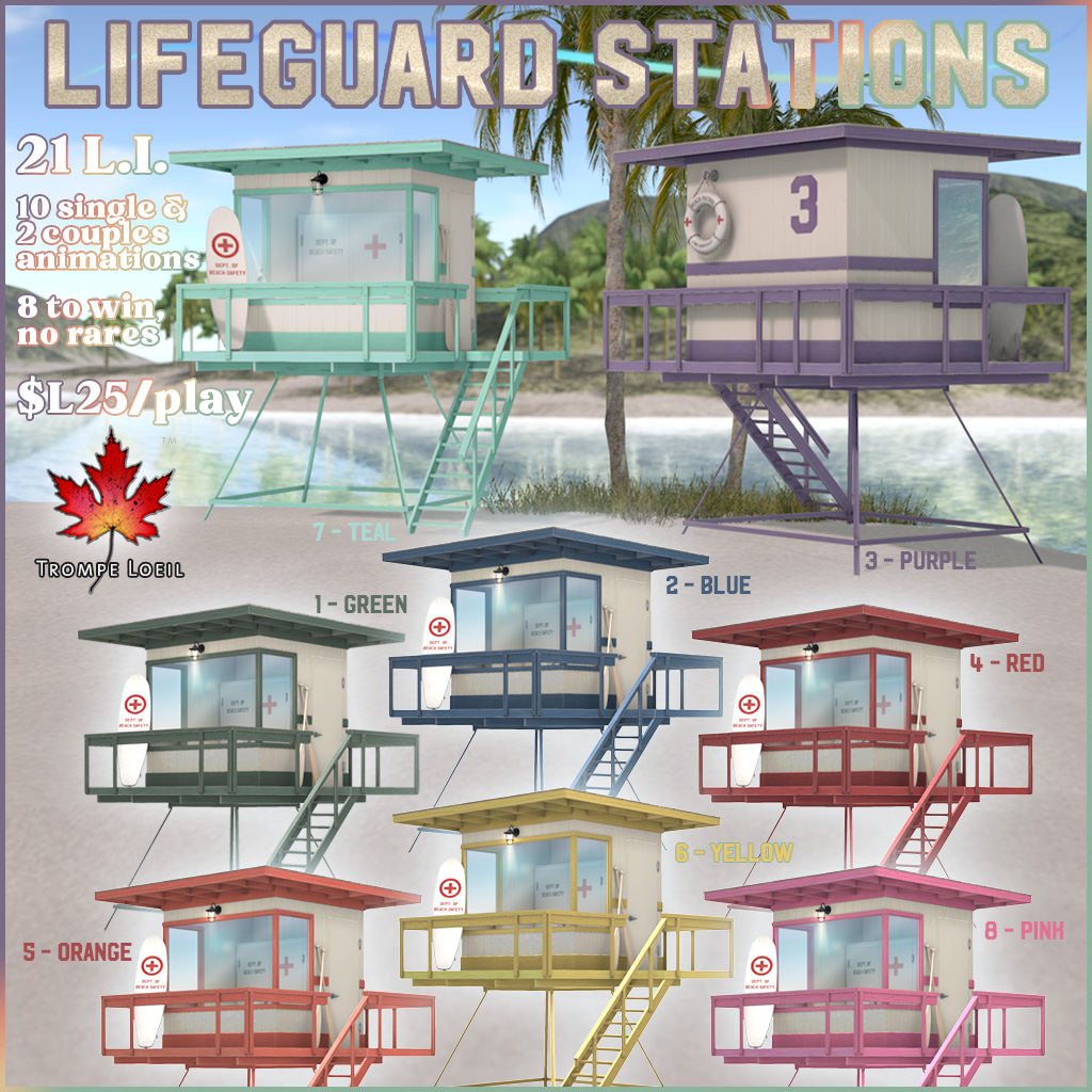 Lifeguard Stations Gacha for The Arcade June
