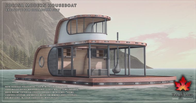 Jocosa Modern Houseboat for Collabor88 July