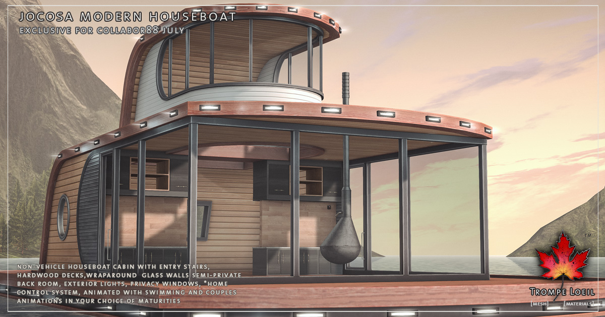 Jocosa Modern Houseboat for Collabor88 July