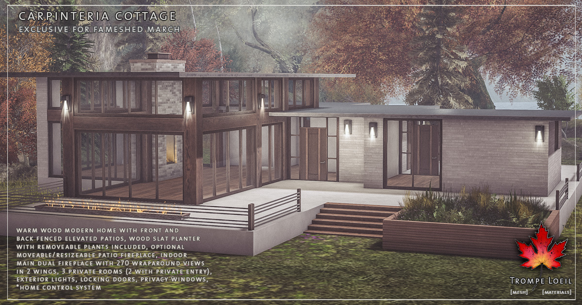 Carpinteria Cottage & Snow Add-On for FaMESHed March