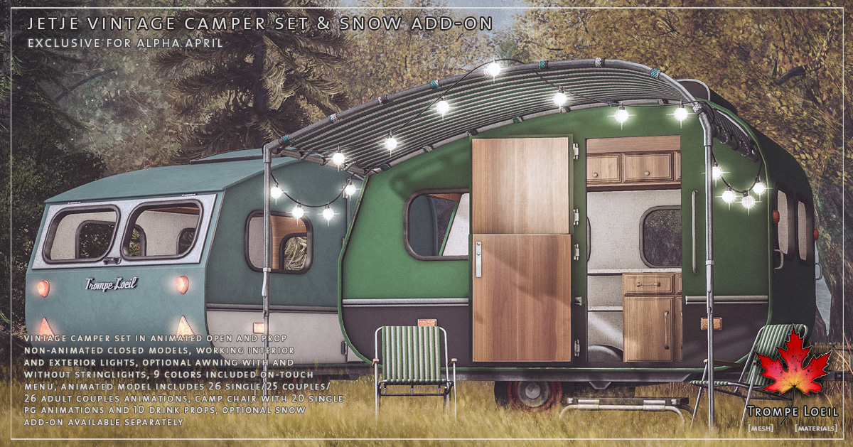 Jetje Vintage Camper Set & Snow Add-On for ALPHA April