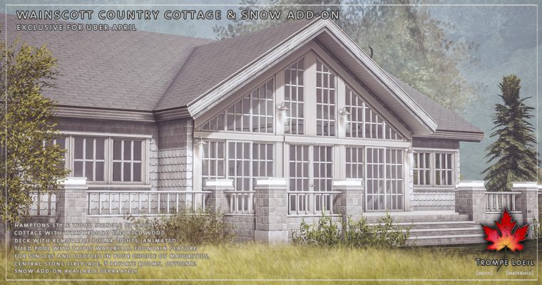 Wainscott Country Cottage & Snow Add-On for Uber April