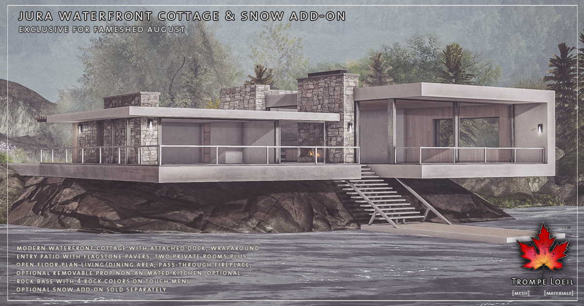 Jura Waterfront Cottage & Snow Add-On for FaMESHed August