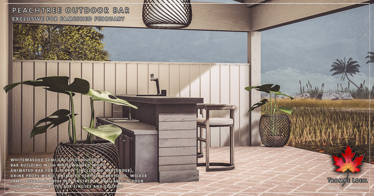 Peachtree Outdoor Bar for FaMESHed February