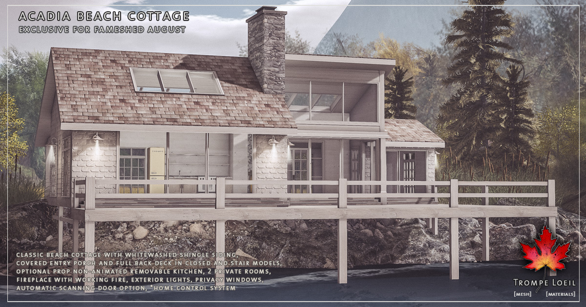 Acadia Beach Cottage & Snow Add-On for FaMESHed August