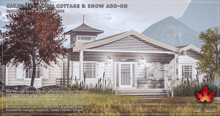 Cataumet Beach Cottage & Snow Add-On for FaMESHed June