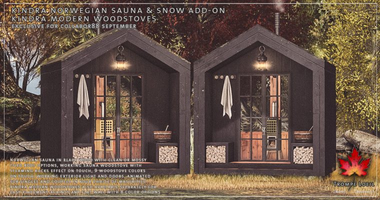 Kindra Norwegian Sauna & Kindra Modern Woodstoves for Collabor88 October