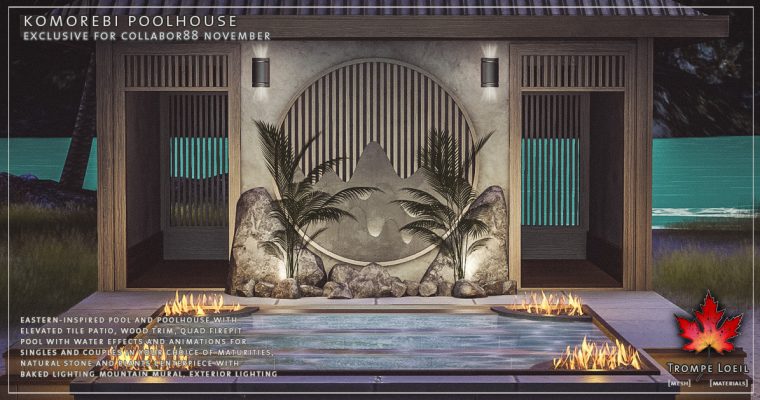 Komorebi Poolhouse for Collabor88 November