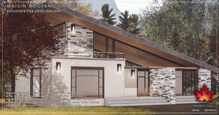 Maisin Modern Cottage for Uber January