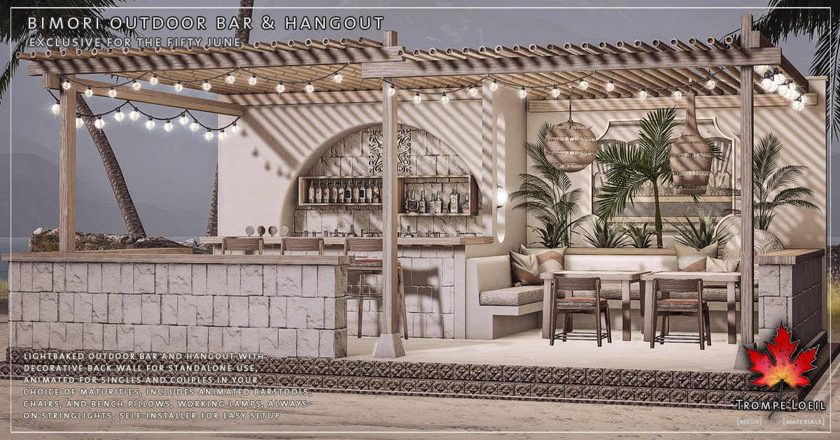 Bimori Outdoor Bar & Hangout for The Fifty June