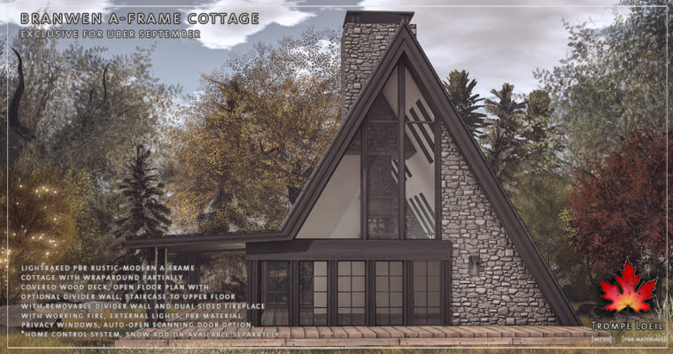 Branwen A-Frame Cottage & Snow Add-On for Uber September