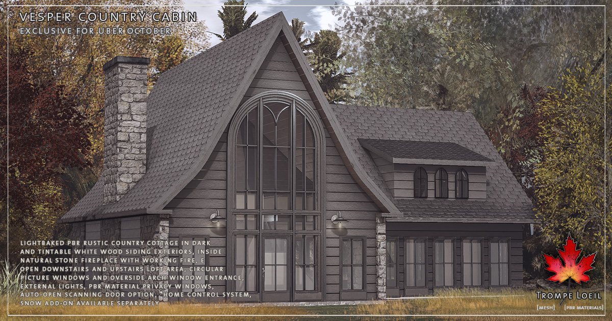 Vesper Country Cabin for Uber October