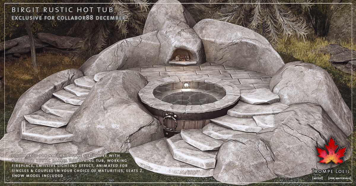 Birgit Rustic Hot Tub for Collabor88 December