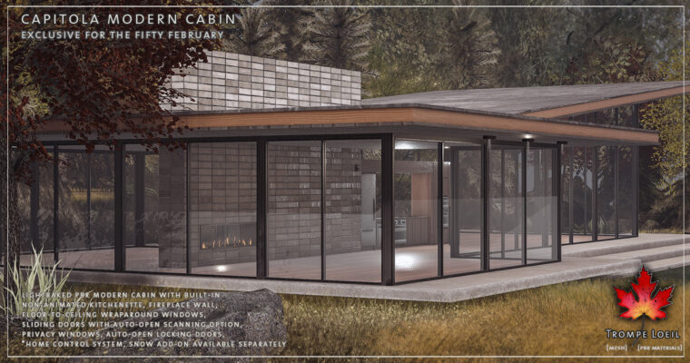 Capitola Modern Cabin & Snow Add-On for The Fifty February