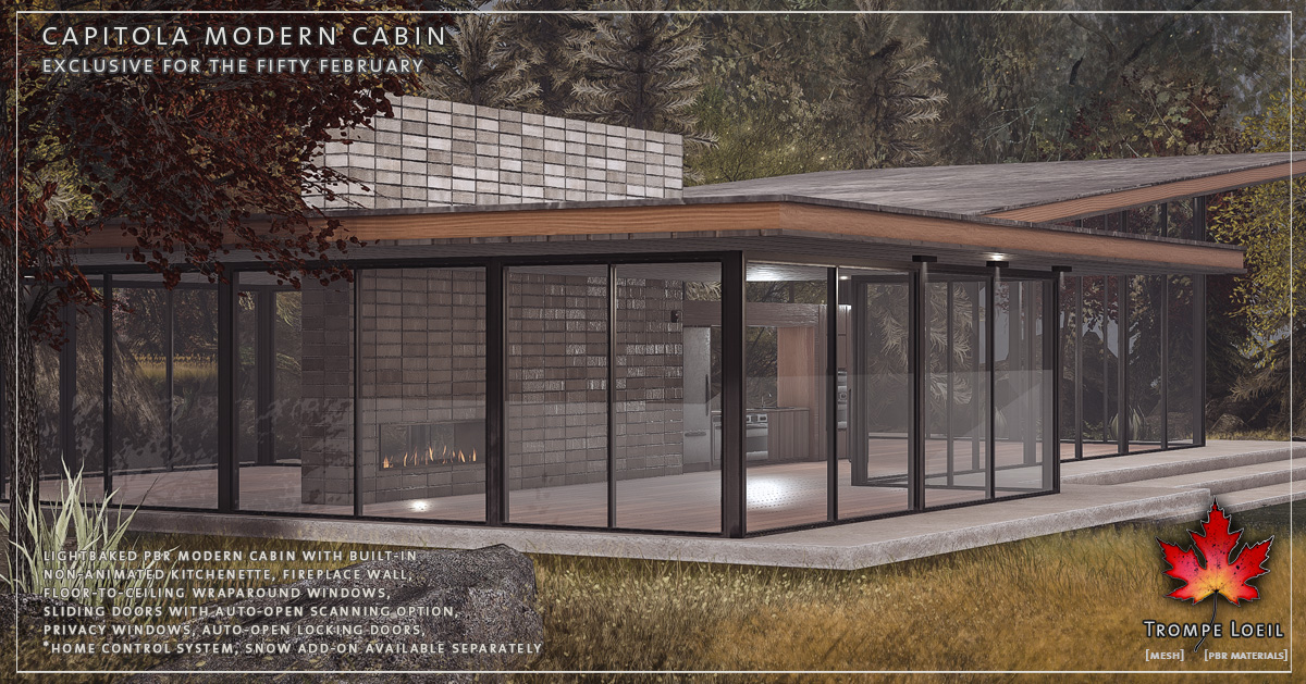 Capitola Modern Cabin & Snow Add-On for The Fifty February