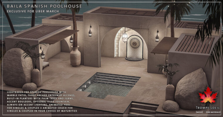 Baila Spanish Poolhouse for Uber March