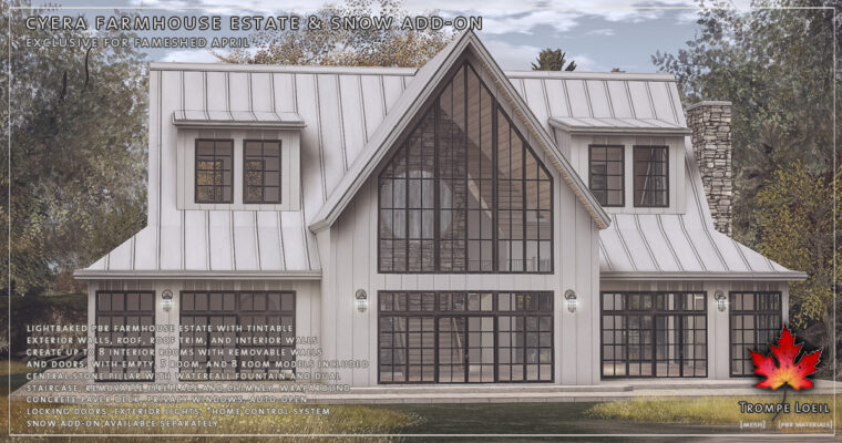 Cyera Farmhouse Estate & Snow Add-On for FaMESHed April