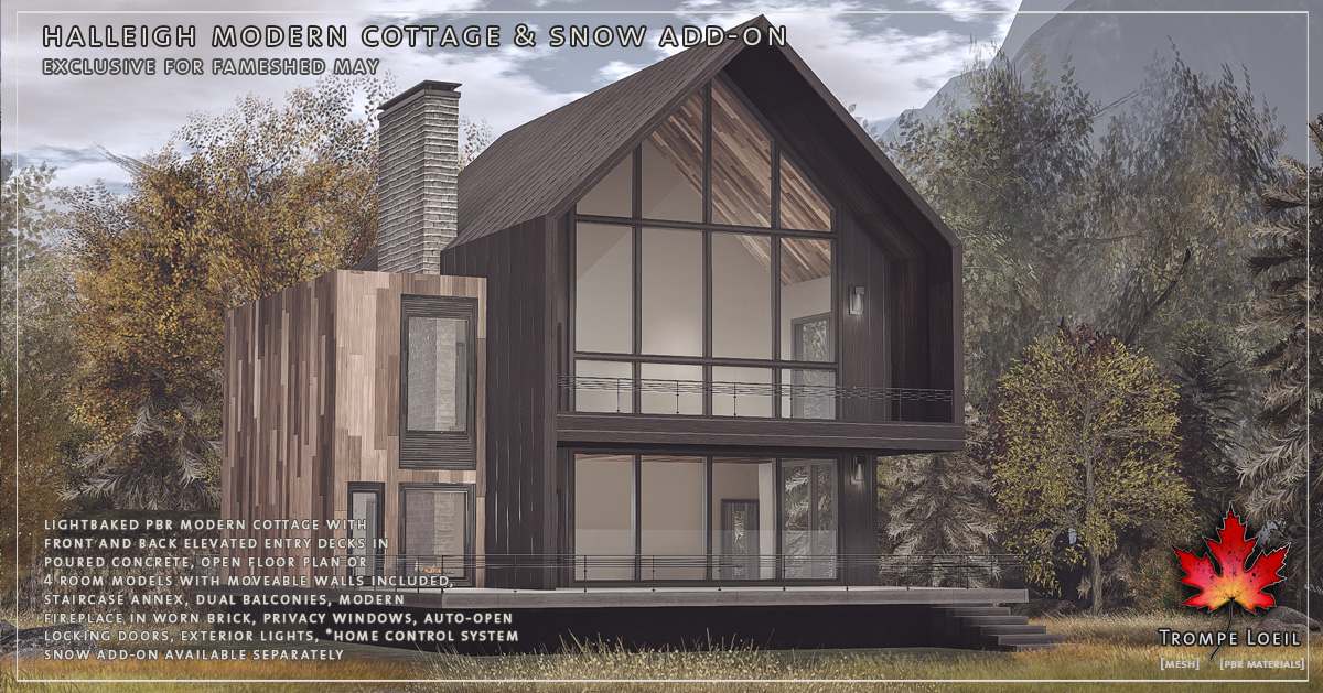 Halleigh Modern Cottage & Snow Add-On for FaMESHed May