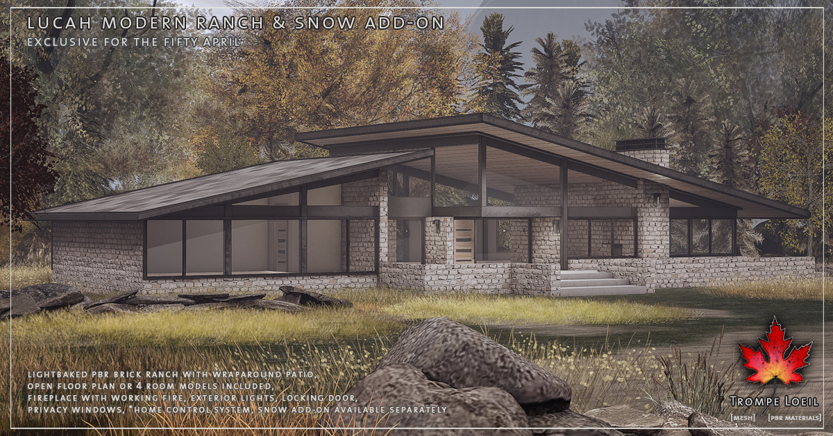 Lucah Modern Ranch & Snow Add-On for Uber April