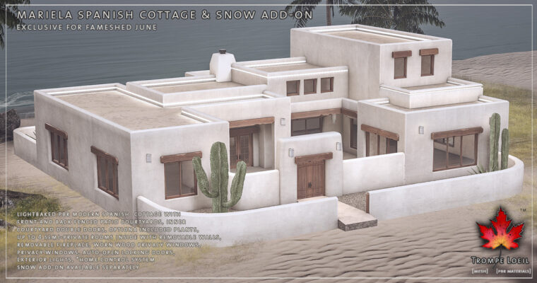 Mariela Spanish Cottage & Snow Add-On for FaMESHed June