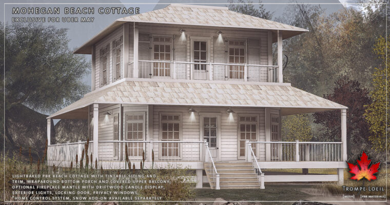 Mohegan Beach Cottage & Snow Add-On for Uber May