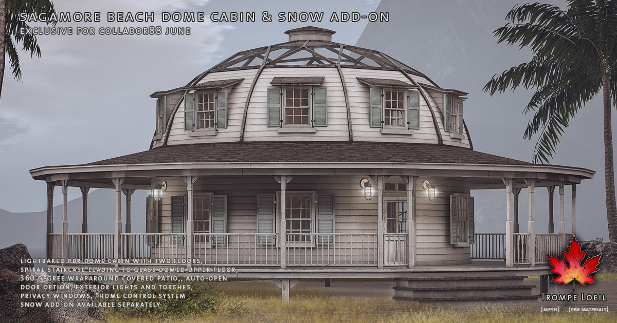 Sagamore Beach Dome Cabin & Snow Add-On for Collabor88 June