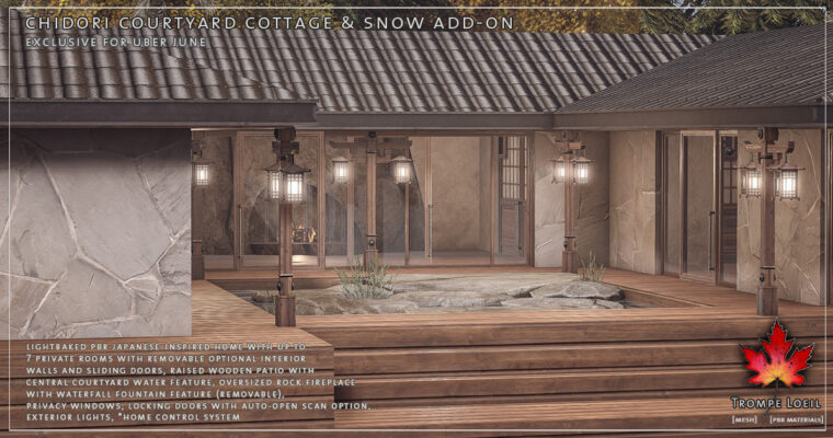 Chidori Courtyard Cottage & Snow Add-On for Uber June
