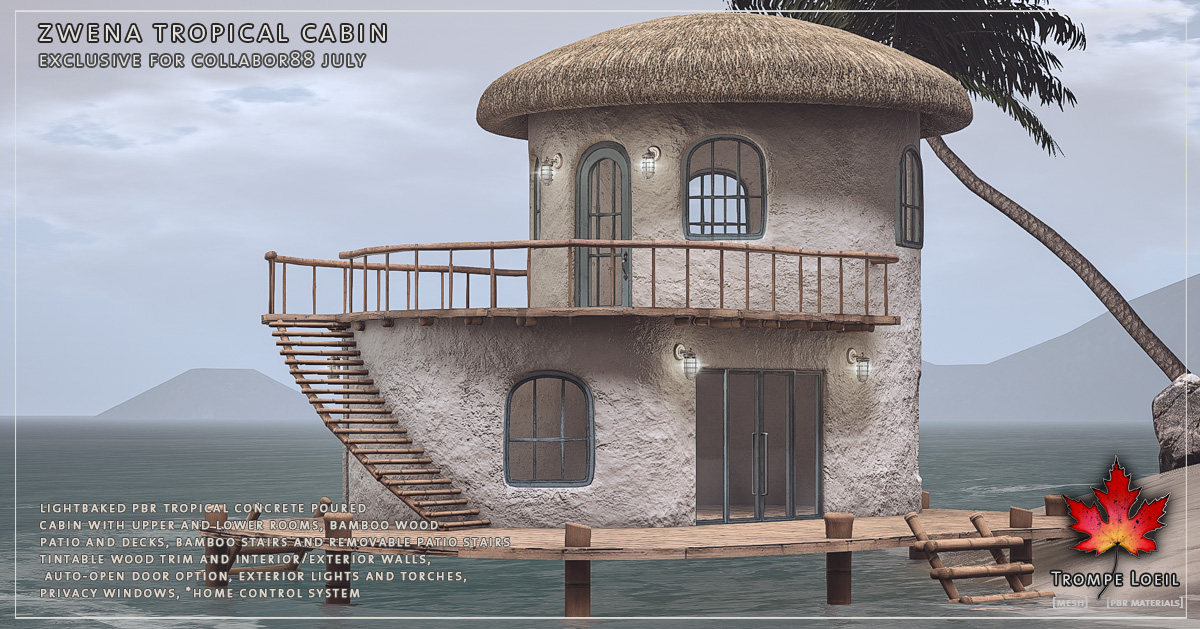 Zwena Tropical Cabin for Collabor88 July